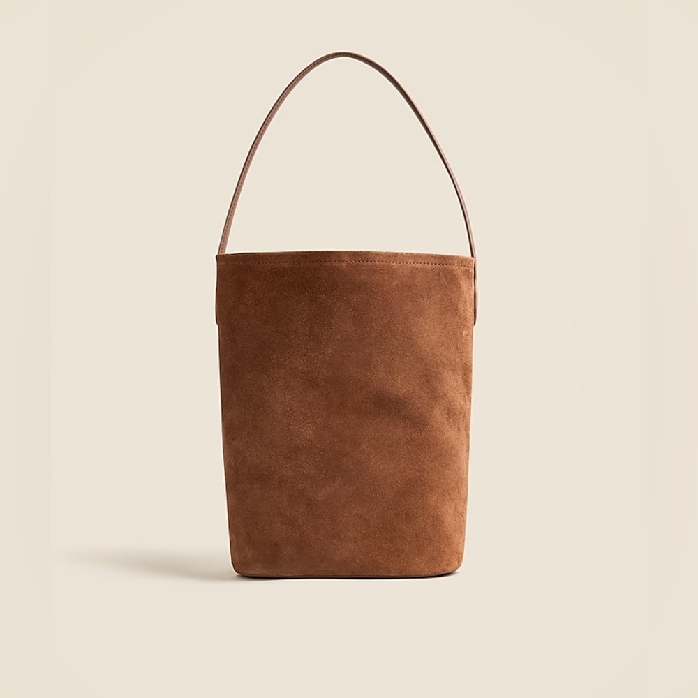 J. Crew Brown Suede Bucket Bag